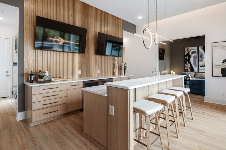 Furnished interior in a model home at Hamilton in Franklin (Image 18).