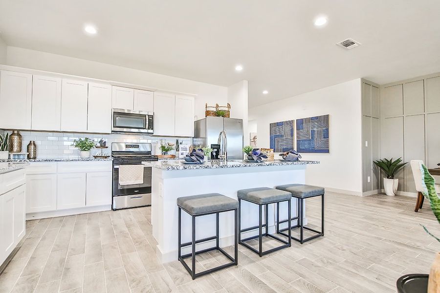 Furnished interior in a model home at Abbey Glen in Lubbock (Image 12). Furnished interior in a model home at Abbey Glen in Lubbock (Image 12).