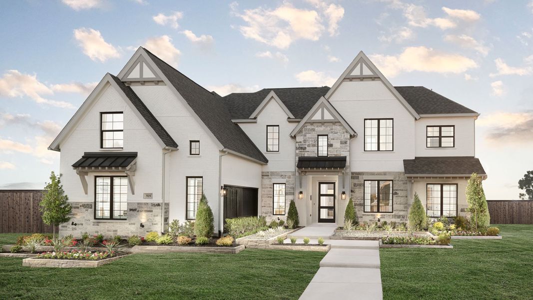 Front exterior of a home in the Terraces 72' community, located in Rockwall, TX (Image 4).
