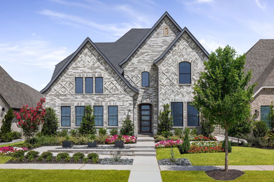 Front exterior of a home in the Ramble community, located in Celina, TX (Image 1). Front exterior of a home in the Ramble community, located in Celina, TX (Image 1).