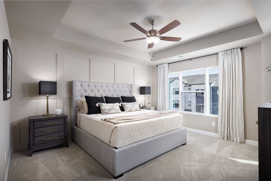 Furnished interior in a model home at Holly View in Greenville (Image 18).