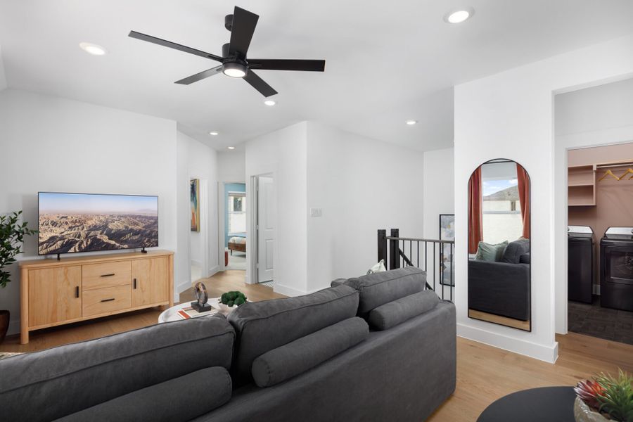 Furnished interior in a model home at Chelsea Commons in Allen (Image 7). Furnished interior in a model home at Chelsea Commons in Allen (Image 7).