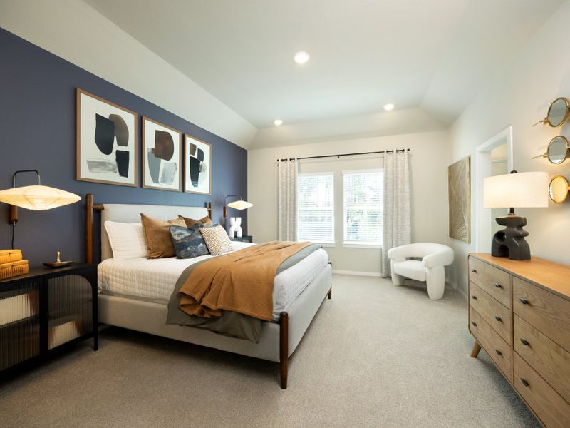 Furnished interior in a model home at Pinewood Trails - City Series in Atascocita (Image 7).