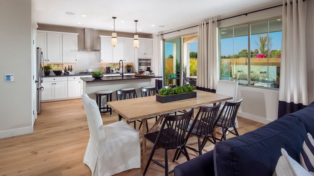 Furnished interior in a model home at Blossom Rock in Apache Junction (Image 7). Furnished interior in a model home at Blossom Rock in Apache Junction (Image 7).