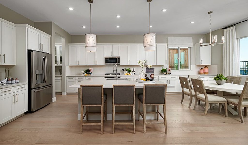 Furnished interior in a model home at Saguaro Reserve III in Marana (Image 10).