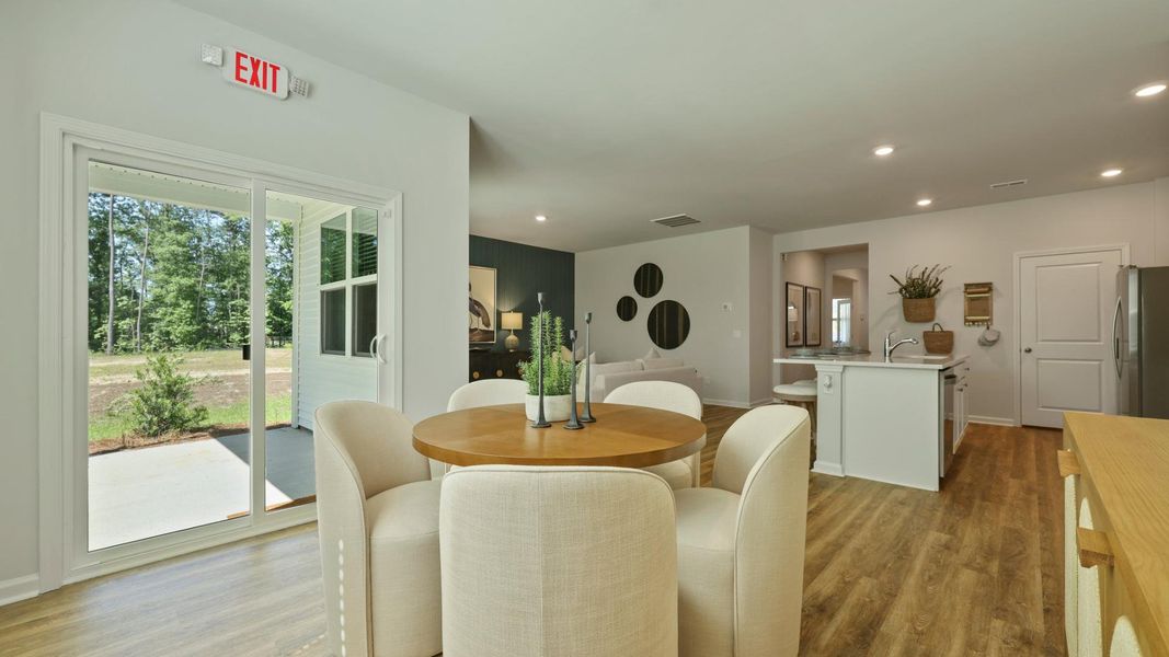 Furnished interior in a model home at Pineview North in Summerville (Image 15).