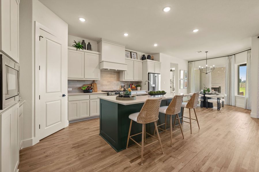 Furnished interior in a model home at Settlers Glen in New Fairview (Image 19). Furnished interior in a model home at Settlers Glen in New Fairview (Image 19).