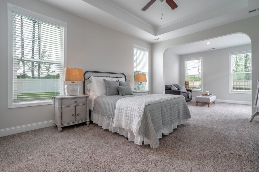 Furnished interior in a model home at The Cottages at 78 North in Sanford (Image 19).