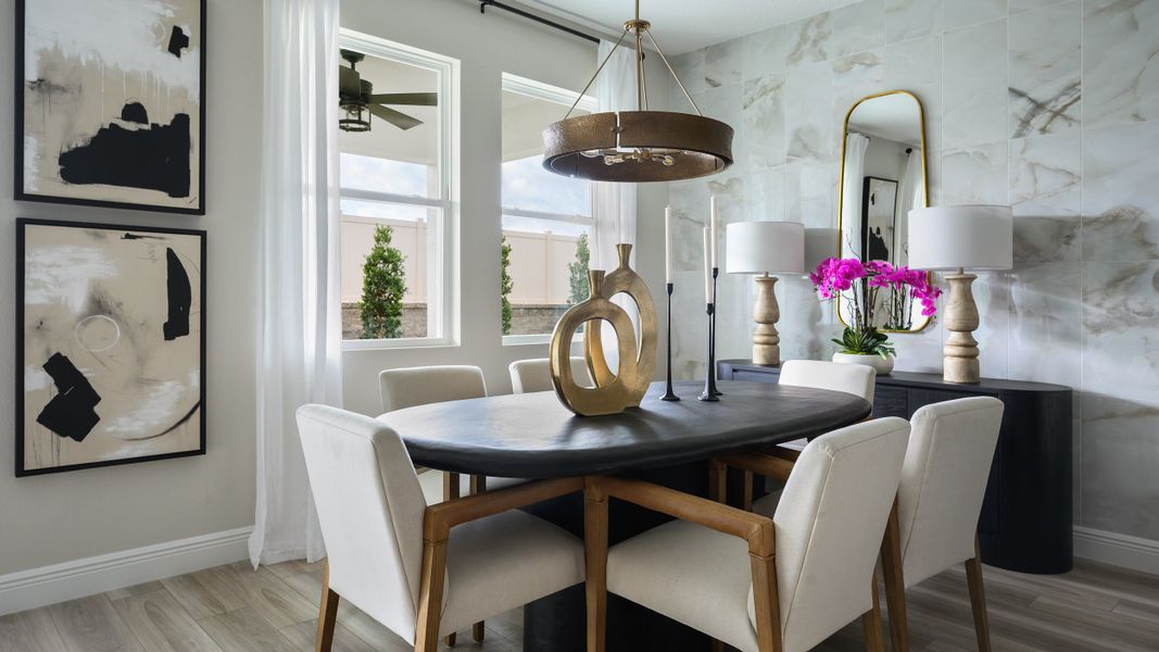 Furnished interior in a model home at Pasadena Woods in Dade City (Image 8). Furnished interior in a model home at Pasadena Woods in Dade City (Image 8).