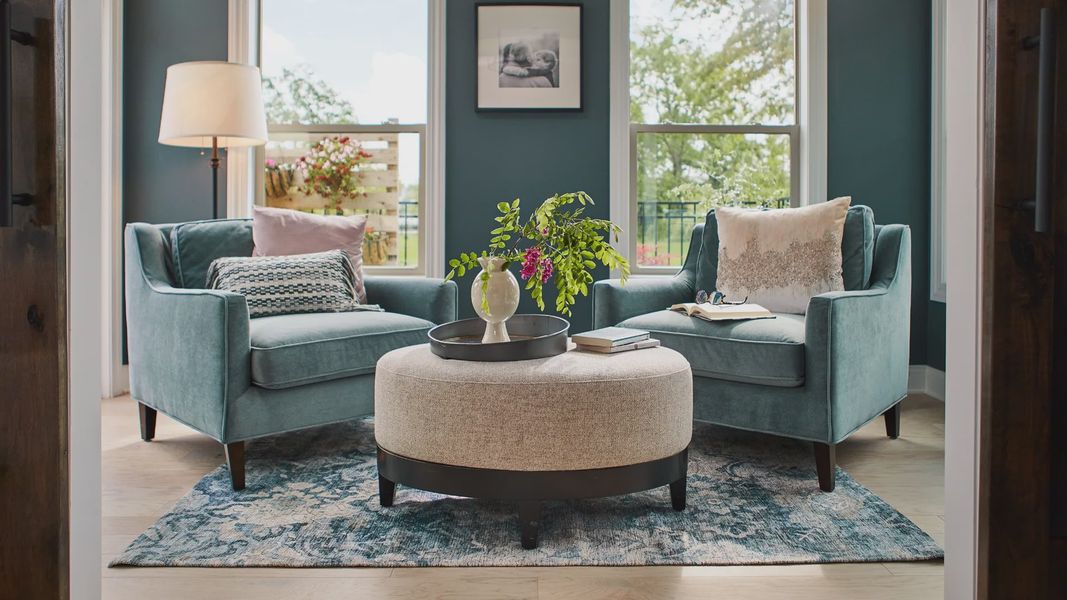Furnished interior in a model home at The Courtyards on Robinson Church in Harrisburg (Image 16).