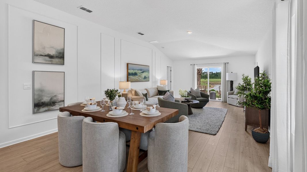 Furnished interior in a model home at Bridle Creek in Jacksonville (Image 27).
