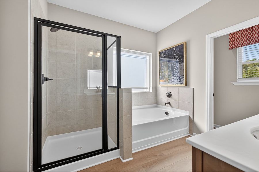 Furnished interior in a model home at Stonebridge North in Macon (Image 56).