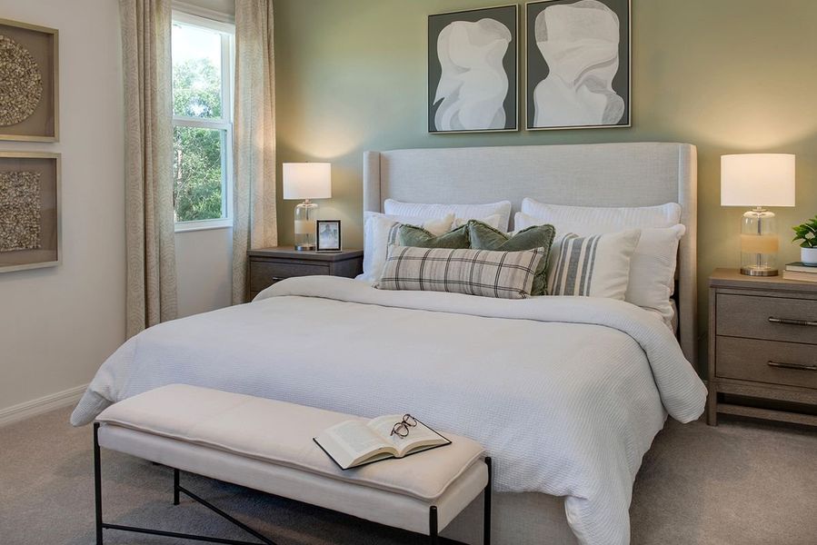 Furnished interior in a model home at Mirror Lake Village in Fruitland Park (Image 34).