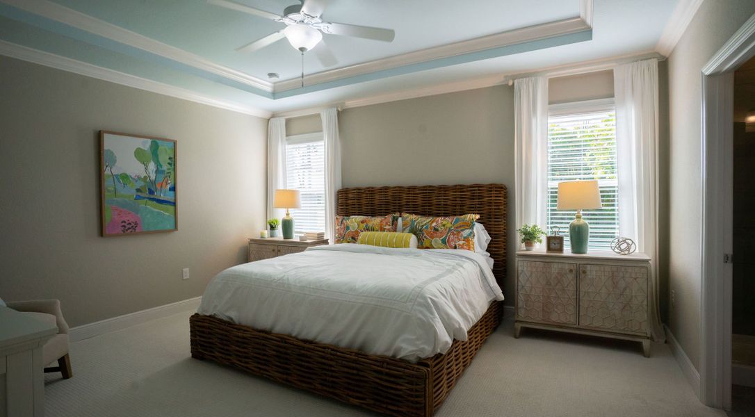 Furnished interior in a model home at Tropical Gulf Acres in Punta Gorda (Image 5). Furnished interior in a model home at Tropical Gulf Acres in Punta Gorda (Image 5).