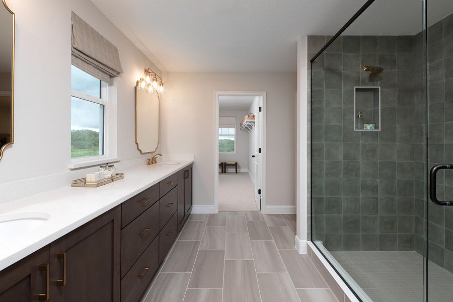 Furnished interior in a model home at Tyson Reserve in St. Cloud (Image 7).