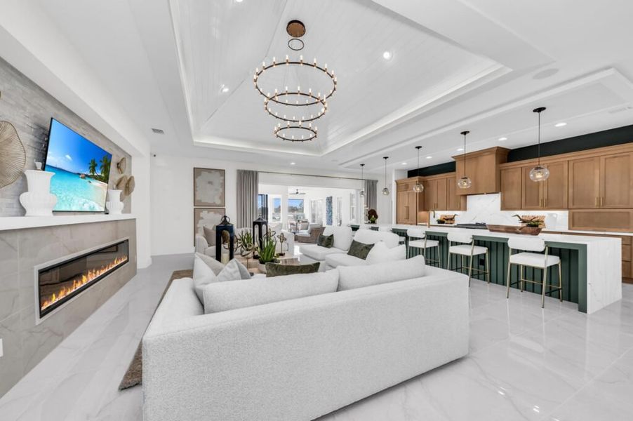 Furnished interior in a model home at Artisan at Watercolor Place in Bradenton (Image 150).