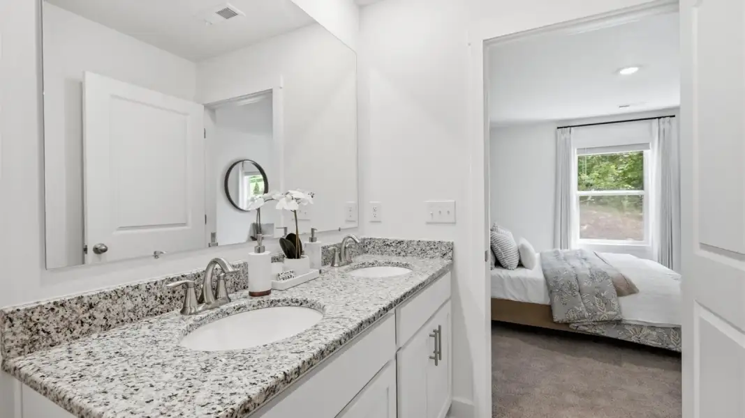 Furnished interior in a model home at Oak Vista in Knoxville (Image 29).