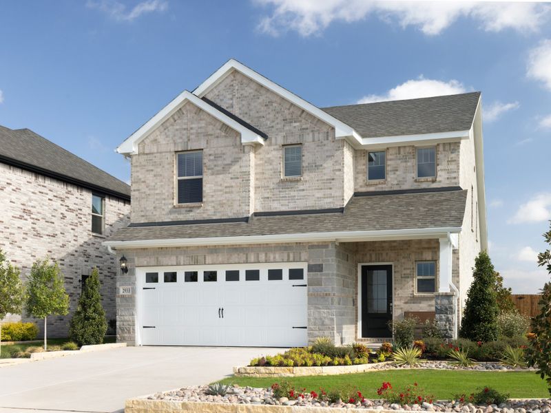 Front exterior of a home in the Parks at Foster Crossing - Spring Series community, located in Anna, TX (Image 4). Front exterior of a home in the Parks at Foster Crossing - Spring Series community, located in Anna, TX (Image 4).