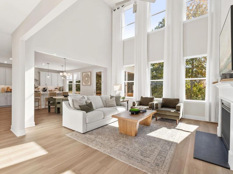 Furnished interior in a model home at Melody Lakeside Estates in Buford (Image 6).