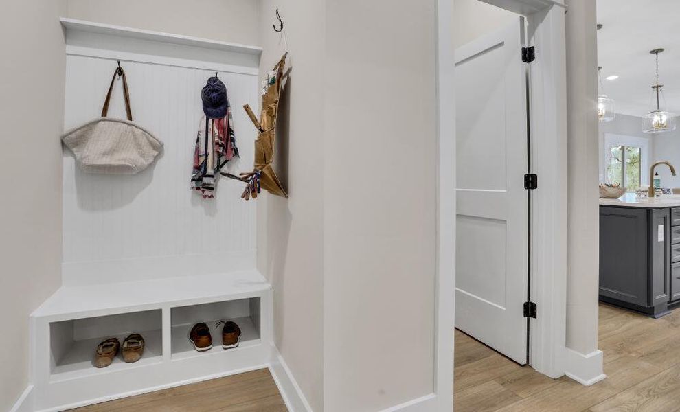 Furnished interior in a model home at Enclave at Riverdale in Huntersville (Image 33).