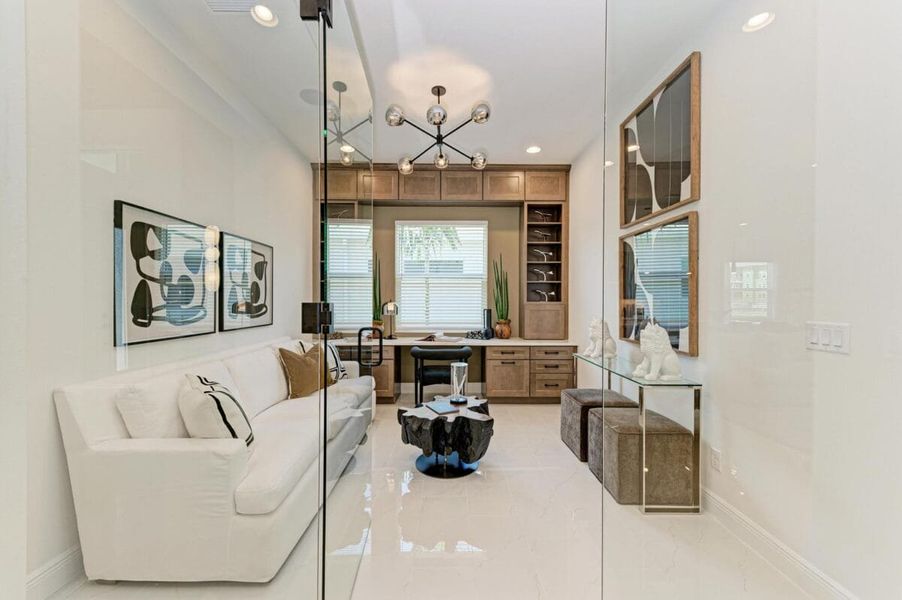 Furnished interior in a model home at Inspiration at Watercolor Place in Bradenton (Image 226).