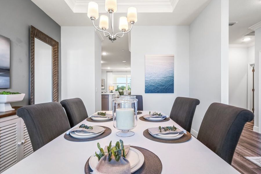 Furnished interior in a model home at Cape Coral in Cape Coral (Image 16).