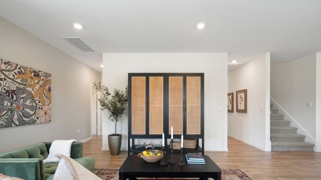 Furnished interior in a model home at Rosenbusch Ranch in Leander (Image 71).