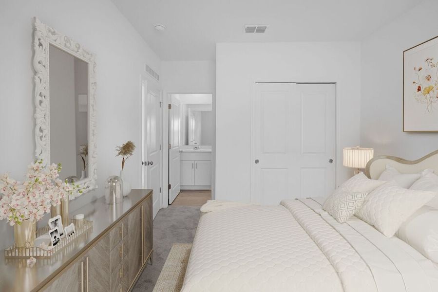 Furnished interior in a model home at Marion Creek in Haines City (Image 71).