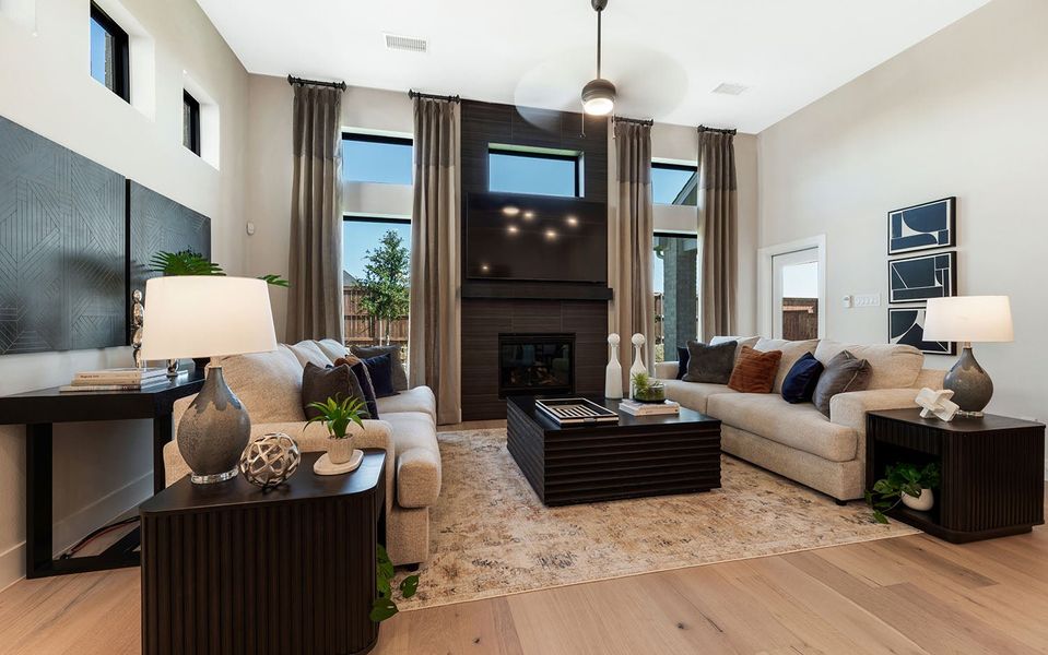 Furnished interior in a model home at Green Meadows in Celina (Image 23).