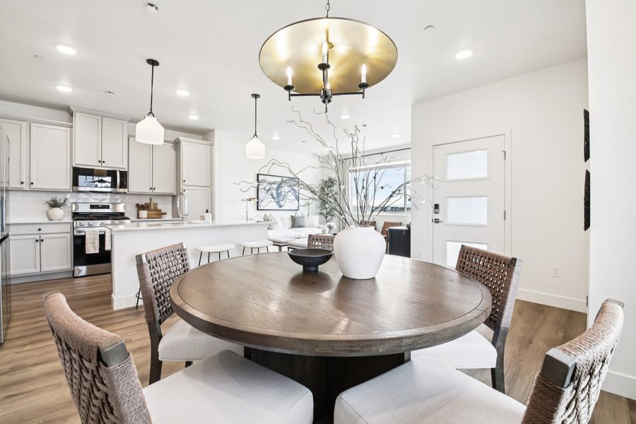 Furnished interior in a model home at Timnath Ranch Townhomes in Timnath (Image 11). Furnished interior in a model home at Timnath Ranch Townhomes in Timnath (Image 11).
