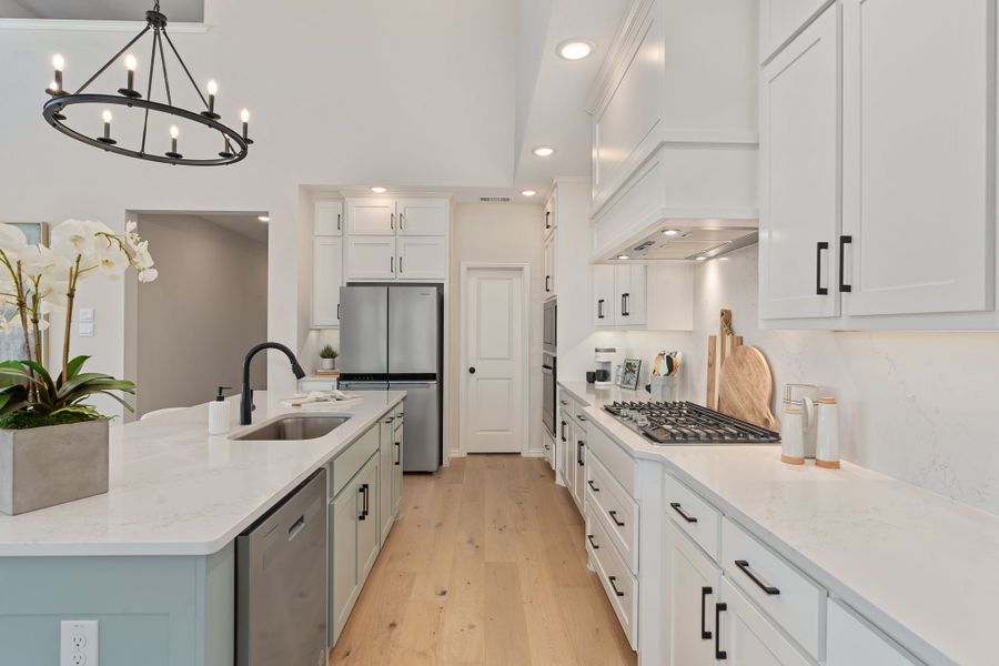 Furnished interior in a model home at Sweetgrass 50s in Haslet (Image 26).