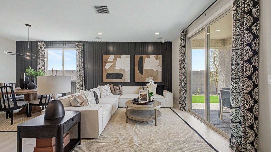 Furnished interior in a model home at Magma Ranch in Florence (Image 21). Furnished interior in a model home at Magma Ranch in Florence (Image 21).