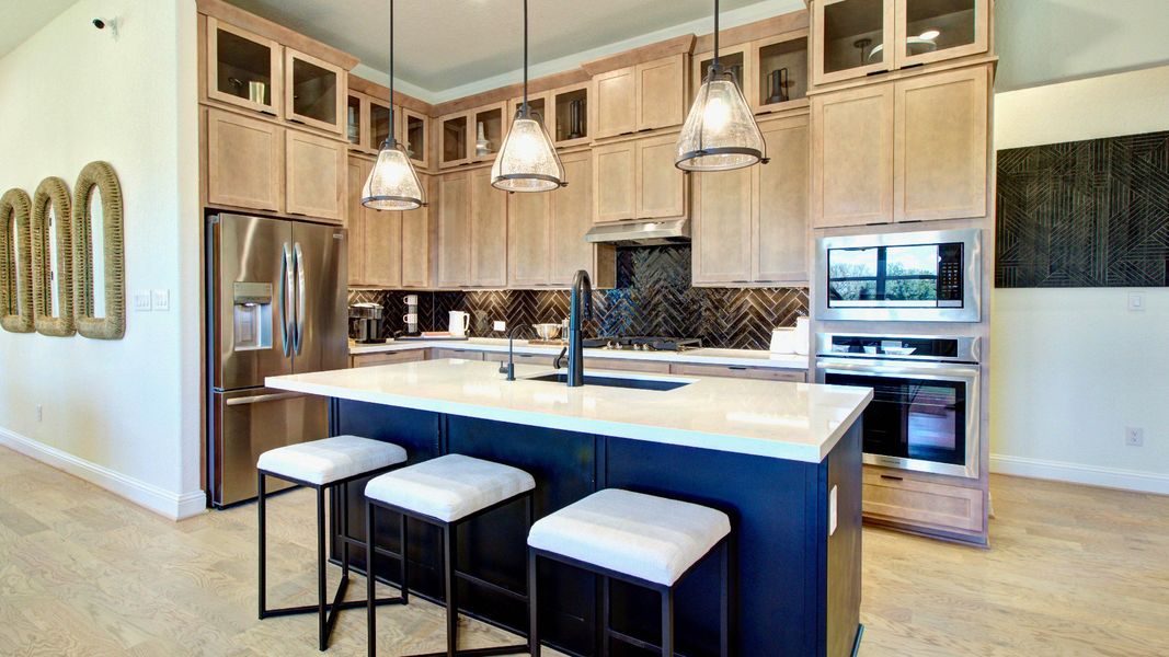 Furnished interior in a model home at Veramendi in New Braunfels (Image 13).