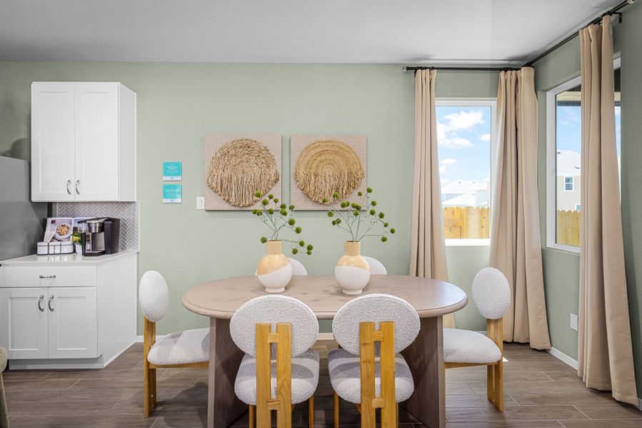 Furnished interior in a model home at Cascade in Liberty Hill (Image 43).