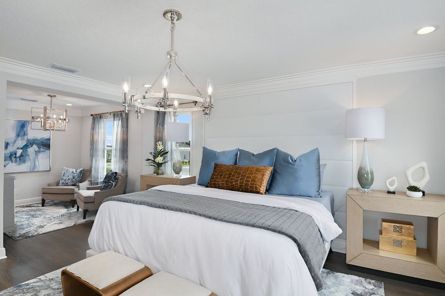 Furnished interior in a model home at Park View at the Hills in Minneola (Image 8).