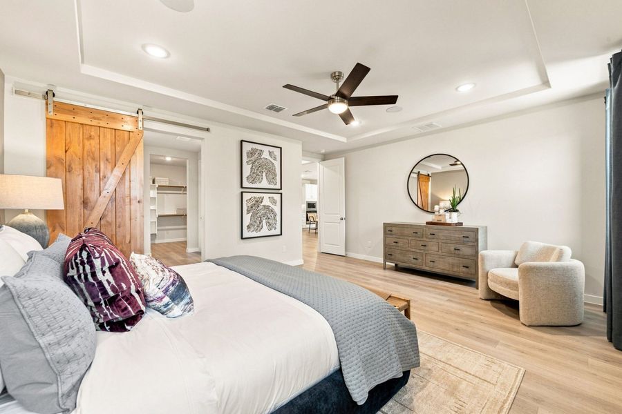 Furnished interior in a model home at La Cima in San Marcos (Image 41).