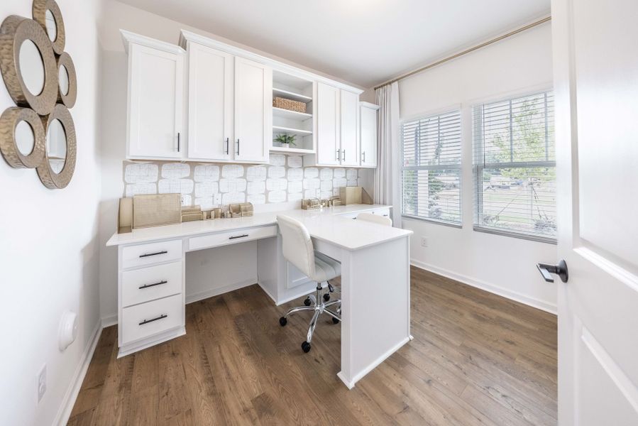 Furnished interior in a model home at Morrow Brook in Albemarle (Image 10). Furnished interior in a model home at Morrow Brook in Albemarle (Image 10).
