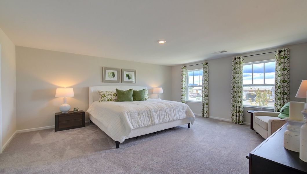 Furnished interior in a model home at Tap Root Farms in Fletcher (Image 15).