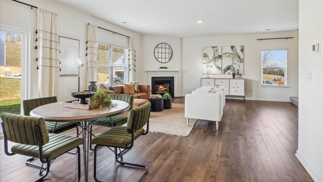 Furnished interior in a model home at Fieldcrest Acres in Blountville (Image 7).