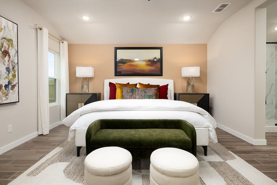 Furnished interior in a model home at Taylor Creek Village in Mcallen (Image 45).