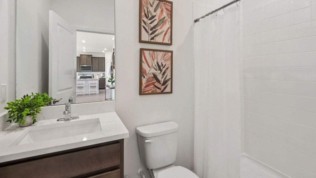 Furnished interior in a model home at Briarwood in Alachua (Image 13).