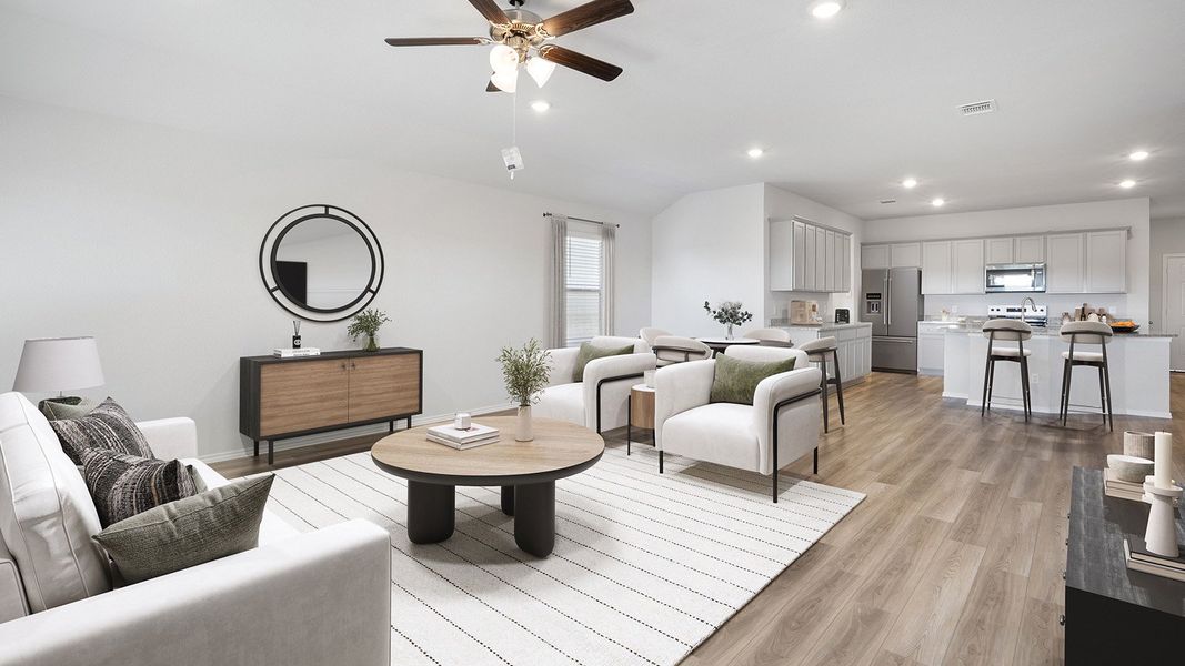 Furnished interior in a model home at Creekside Hills in Copperas Cove (Image 7).