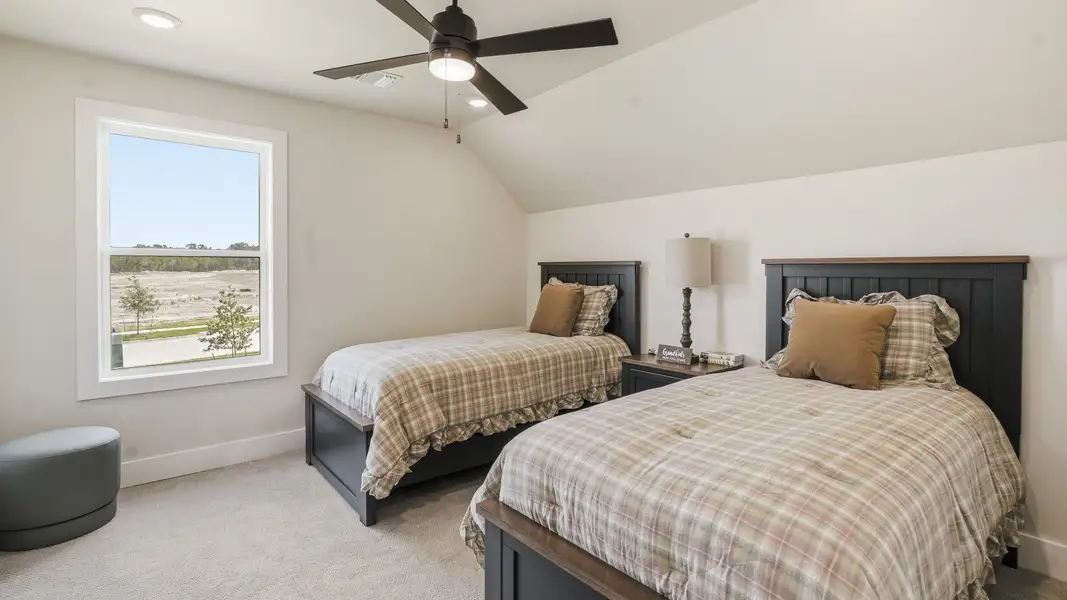 Furnished interior in a model home at Lakeside at Millican Reserve in College Station (Image 7). Furnished interior in a model home at Lakeside at Millican Reserve in College Station (Image 7).