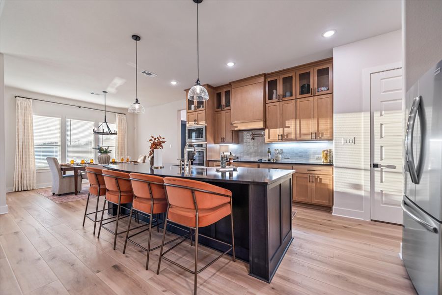 Furnished interior in a model home at Grayson Ridge in Van Alstyne (Image 44).