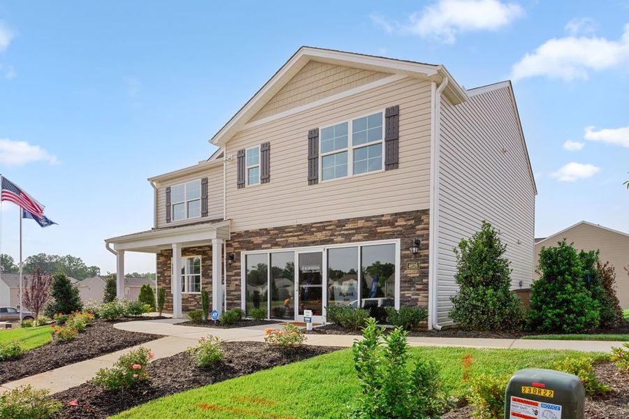 Front exterior of a home in the Middleton community, located in Greensboro, NC (Image 1).