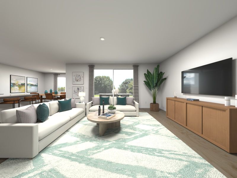Furnished interior in a model home at Mount Plymouth Greens in Sorrento (Image 23).