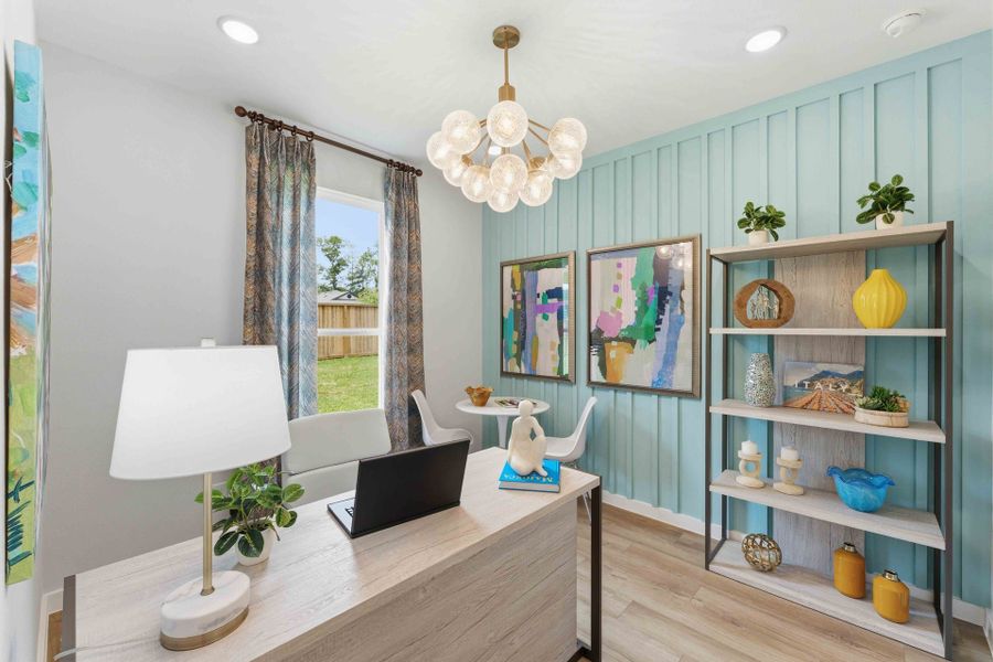 Furnished interior in a model home at Cielo in Cut and Shoot (Image 23).