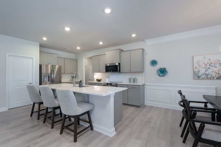 Furnished interior in a model home at McNeely Farms in Mount Ulla (Image 16).