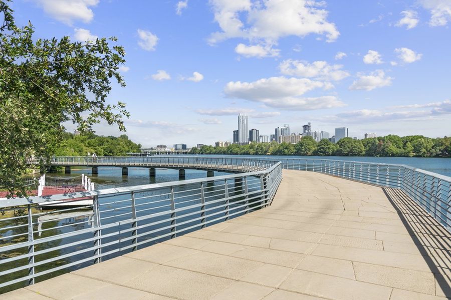 Lady Bird Lake nearby