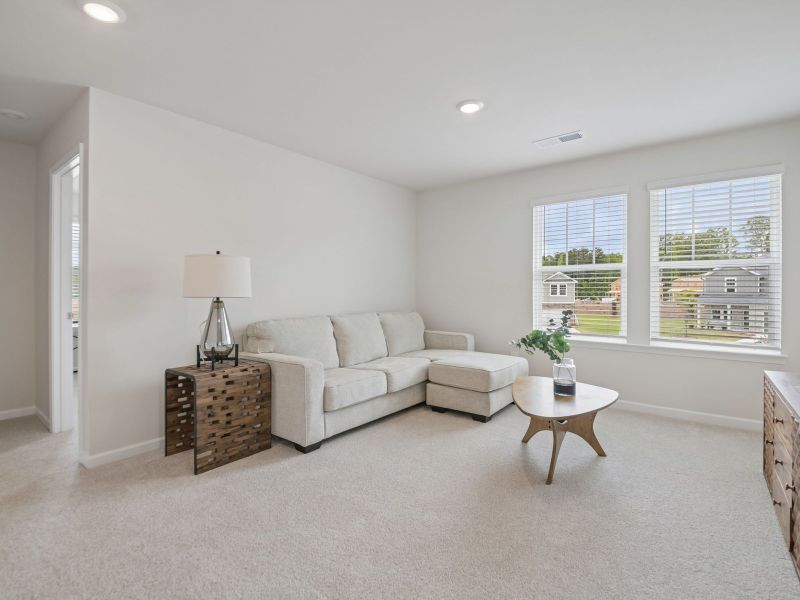 Furnished interior in a model home at Moss Farms in Lula (Image 13). Furnished interior in a model home at Moss Farms in Lula (Image 13).
